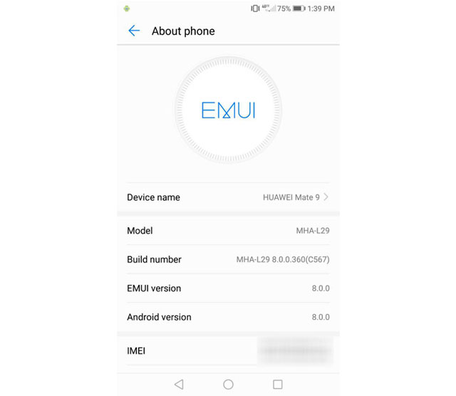 Huawei Mate 9 Android 8.0 Oreo Update USA