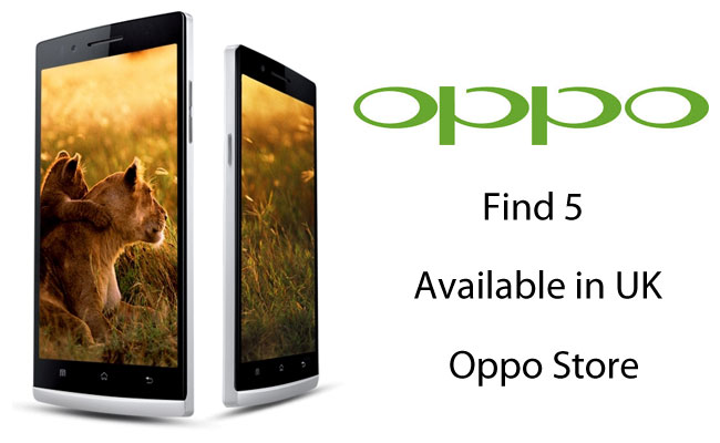 Oppo Find 5 available in Europe Oppo store from 27th May