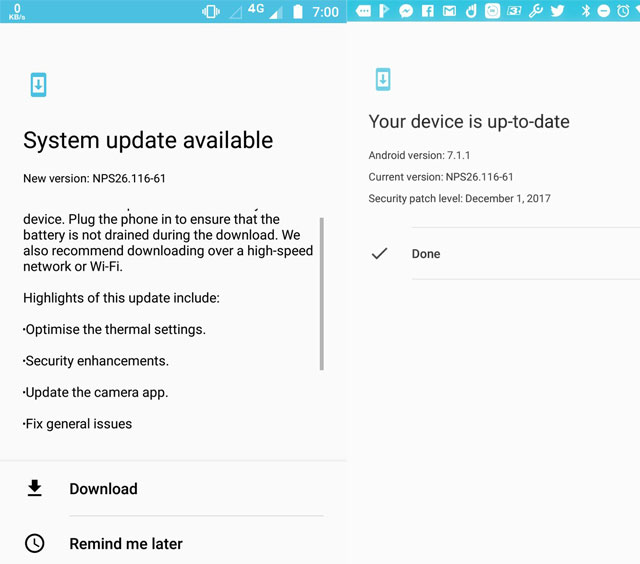 Moto G5s Plus December Patch And Camera App Update