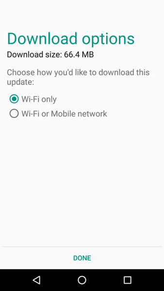 Moto X Play Software Update Size