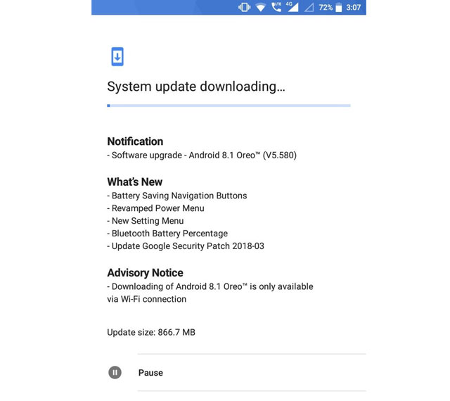 Nokia 5 Android 8.1 Oreo Stable Update