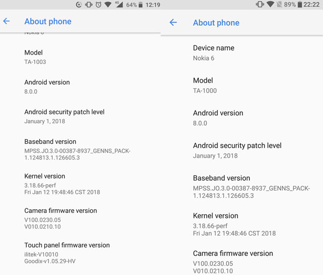 Nokia 6 Oreo Update