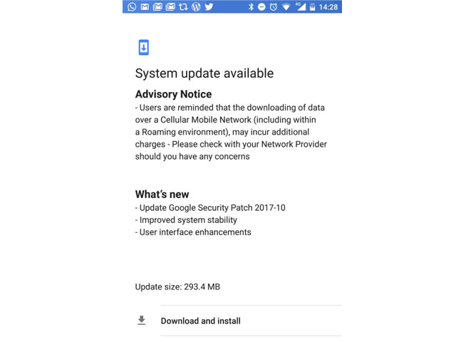 Nokia 8 October Security Patch & Enhancement Update