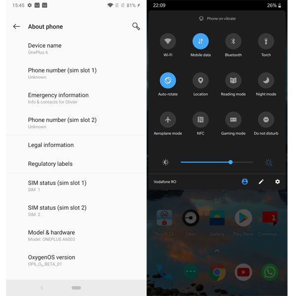 Android Pie Beta Update OnePlus 6