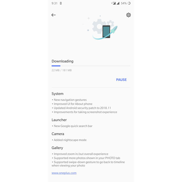 OnePlus 6 Open Beta 6 Update