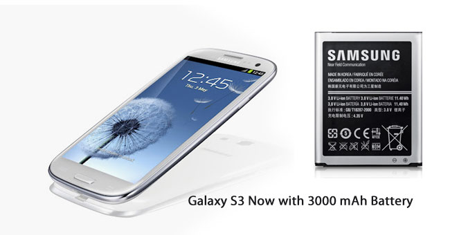 Samsung Galaxy S3 with extended 3000mAh Battery now available for $65