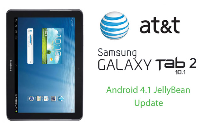 AT&T rolled out Android 4.1 Jelly bean update for Samsung Galaxy Tab 2 10.1
