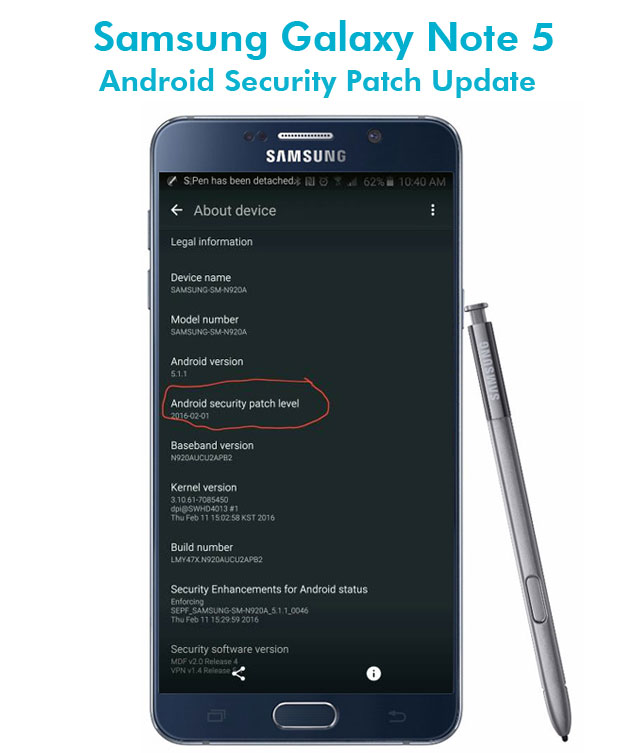 ATT Samsung Galaxy Note 5 Image