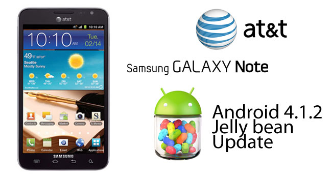AT&T Samsung Galaxy Note gets Jelly Bean Update