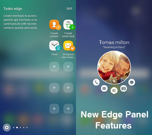 Samsung S6 Edge+ Edge Panel Image