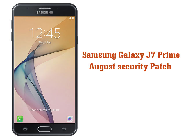 Galaxy J7 Prime August 2017 Security Update