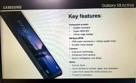 Galaxy S8 Active Key Features