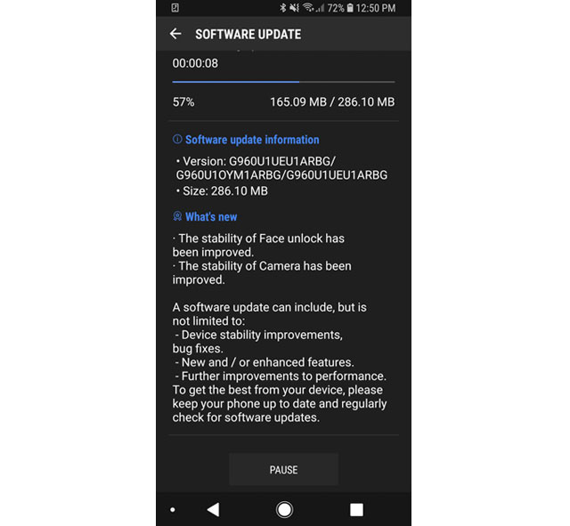 S9 and S9 Plus Update USA