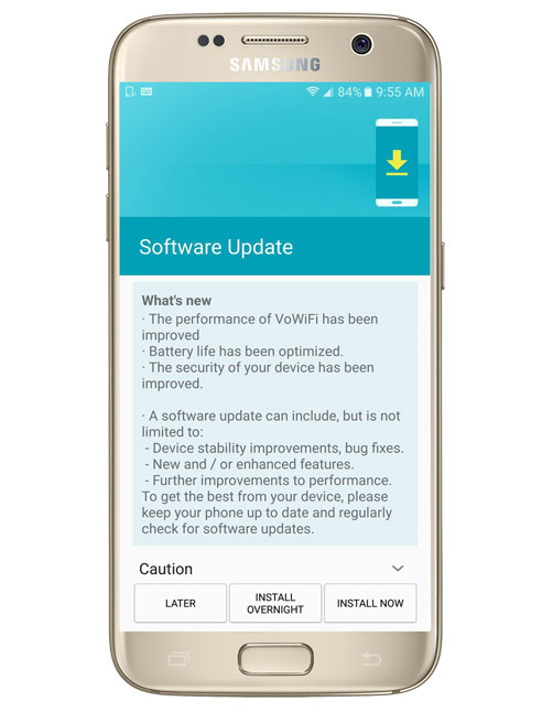 Sprint Samsung Galaxy S7 Software Update