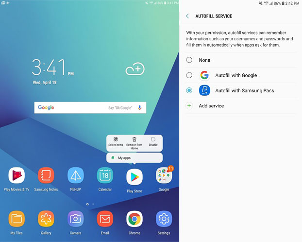Galaxy Tab S3 Verizon Android Oreo Update