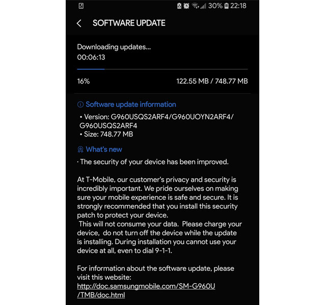 T-Mobile S9 and S9 Plus June Update