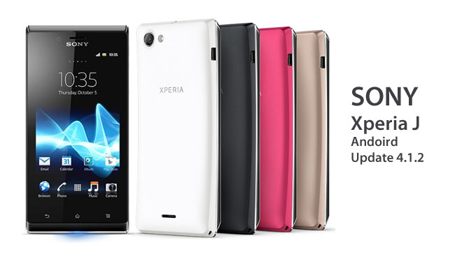Android 4.1.2 Jelly Bean hits the Sony Xperia J