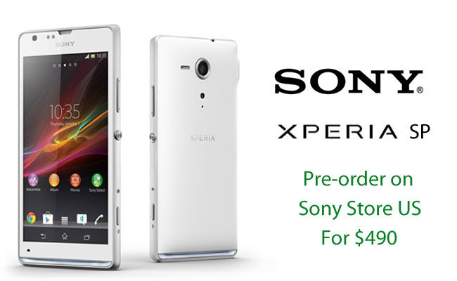 Sony Xperia SP pre-order started in United States