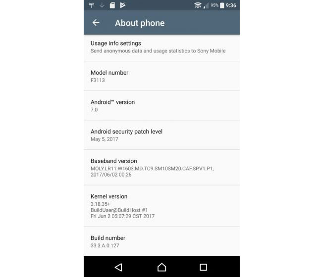 Xperia XA and XA Ultra Nougat Update