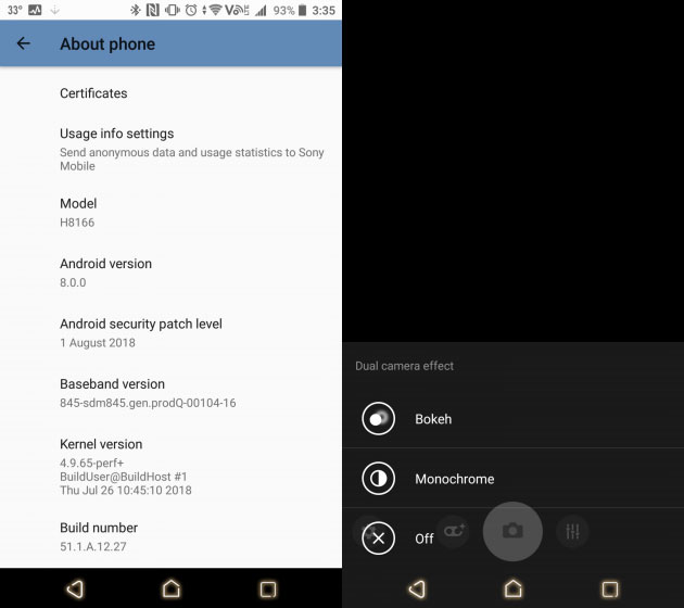 Sony Xperia XZ2 Premium August Security Patch Update