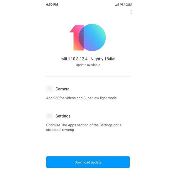 Poco F1 MIUI 10 8.12.4 Nightly Build